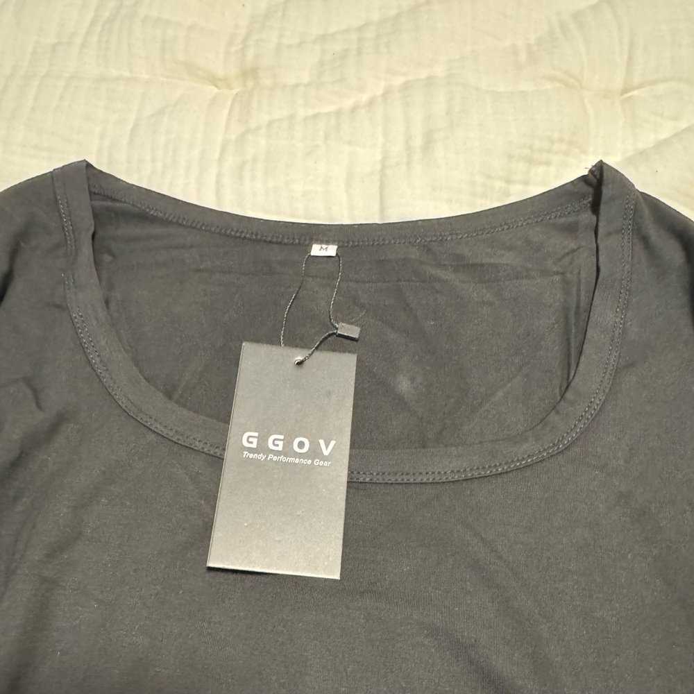 Gray Crew Neck Short Sleeve Tee